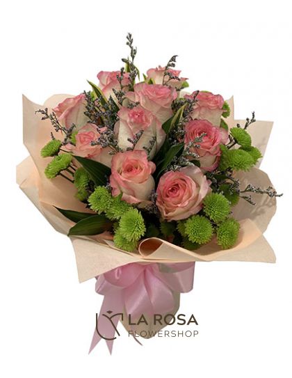 Bouquet of Twotone Imported - Roses Delivery by LaRosa Flower Shop Quezon City