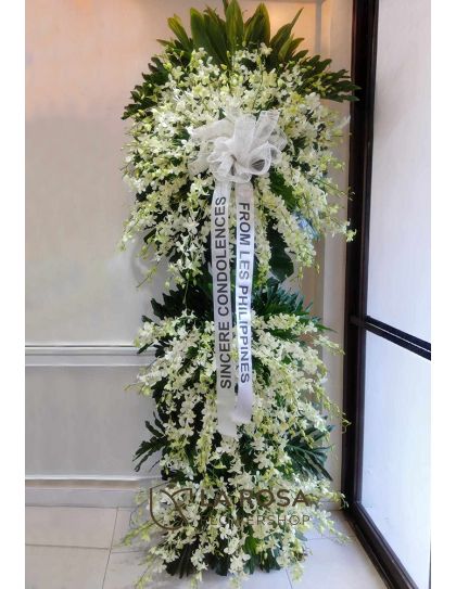 Funeral Flowers 63 - Standing Funeral Flower by LaRosa Flower Shop Quezon City