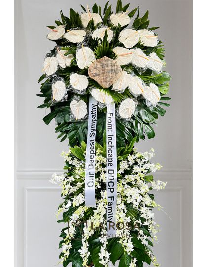 Funeral Flowers 78 - Standing Funeral Flower by LaRosa Flower Shop Quezon City