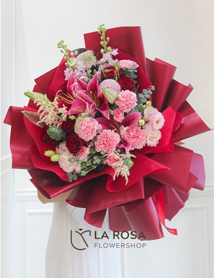 Mei Ying - A mixed flower arrangement bouquet by LaRosa Flower Shop Quezon City