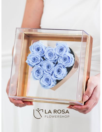 Doree Heart Box (Powder Blue)