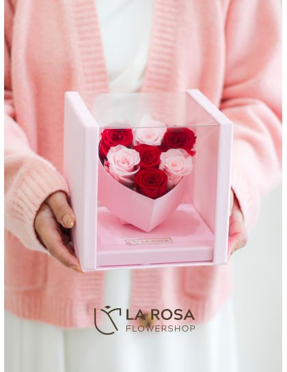 Mini Heart Box (Pink & Red)