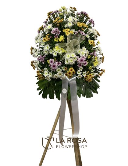 Sympathy 002 - Standing Funeral Flower by LaRosa Flower Shop Quezon City